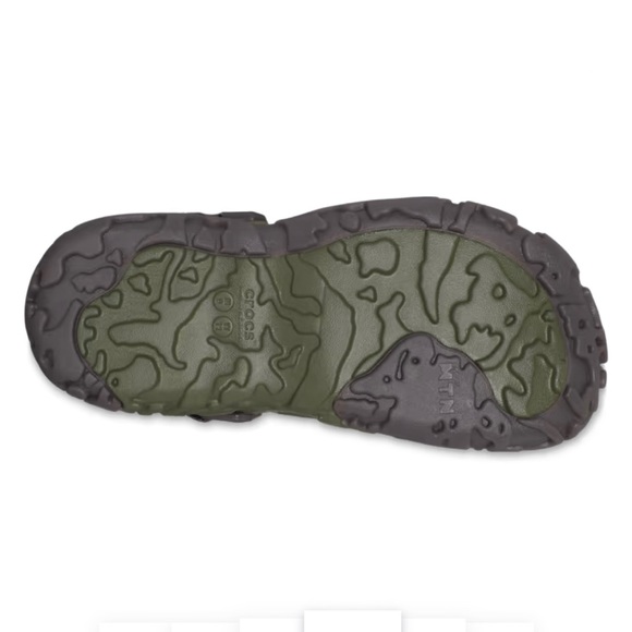 CROCS All-Terrain Atlas Clogs - Army Green / Espresso - Picture 6 of 11
